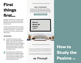 How to Study the Psalms